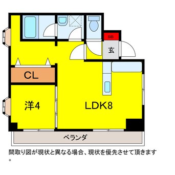 間取図 総武本線/四街道駅 徒歩8分 3階 築34年