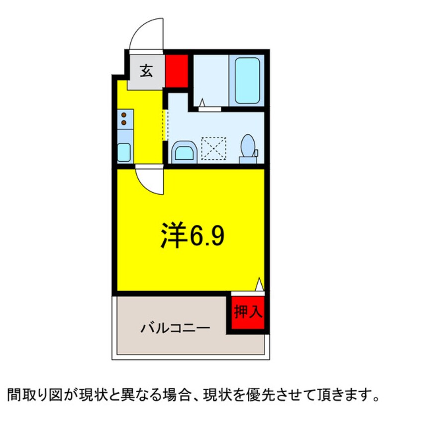 間取図 総武本線/都賀駅 徒歩6分 1階 築1年