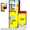 総武本線/四街道駅 バス:8分:停歩6分 2階 築浅 1LDKの間取り