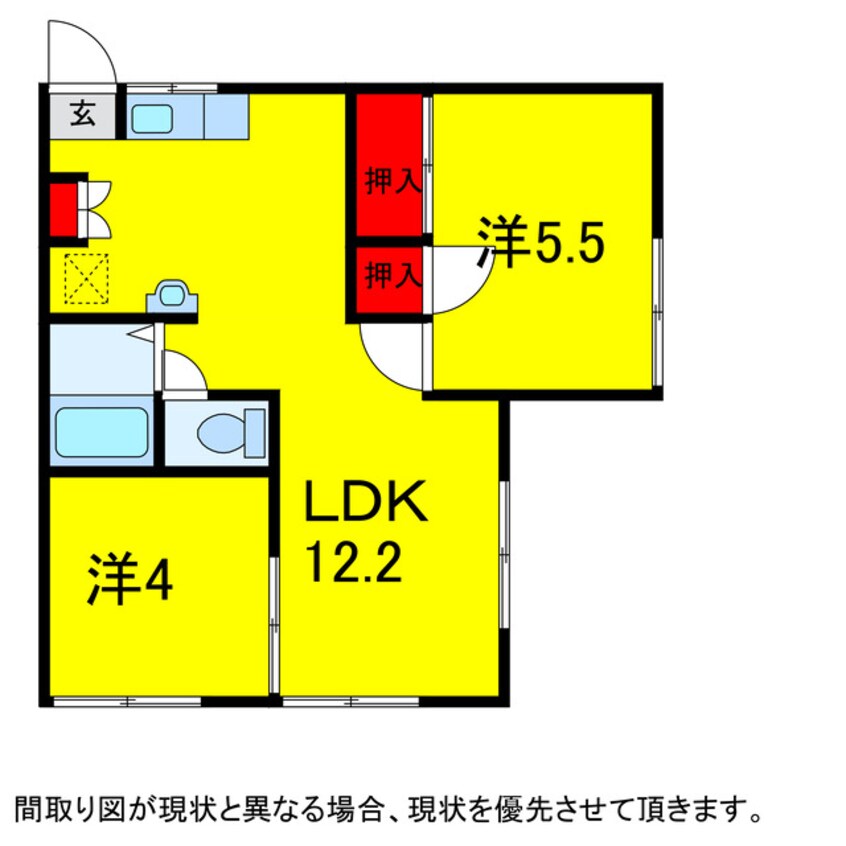 間取図 京成本線/京成臼井駅 徒歩10分 2階 築35年