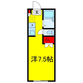 間取図 総武本線/物井駅 徒歩6分 1階 築29年