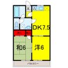 京成本線/志津駅 徒歩9分 2階 築30年 2DKの間取り