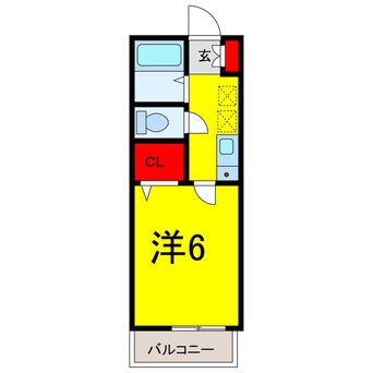 間取図 京成本線/ユーカリが丘駅 徒歩8分 2階 築31年