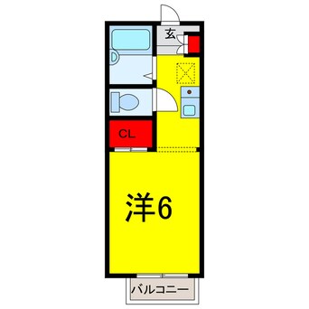 間取図 京成本線/ユーカリが丘駅 徒歩10分 1階 築28年