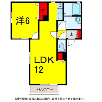 間取図 京成本線/志津駅 徒歩8分 2階 築21年