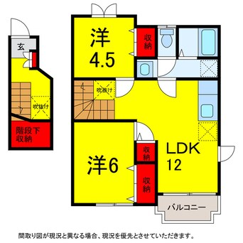 間取図 京成本線/京成臼井駅 徒歩30分 2階 築25年