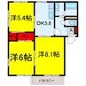 総武線/稲毛駅 バス:17分:停歩5分 2階 築32年 2LDKの間取り
