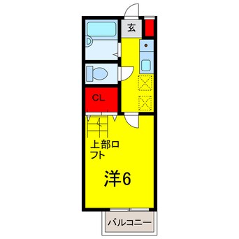 間取図 京成本線/志津駅 徒歩12分 2階 築28年