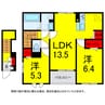 京成本線/京成佐倉駅 徒歩25分 2階 築浅 2LDKの間取り
