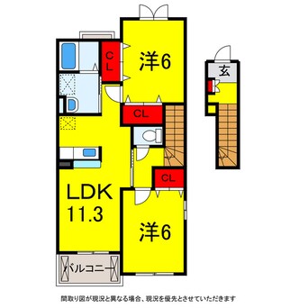 間取図 京成本線/京成臼井駅 バス5分新臼井田下車:停歩5分 2階 築17年