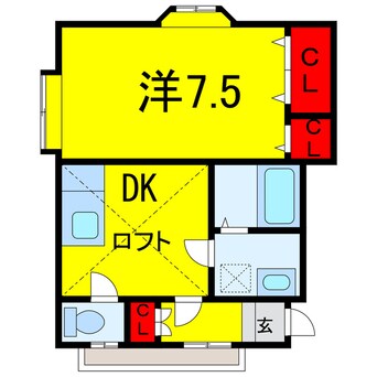 間取図 総武本線/佐倉駅 徒歩8分 2階 築25年