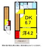 総武本線/四街道駅 徒歩3分 2階 築浅 1DKの間取り