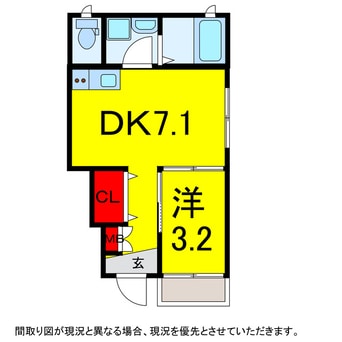 間取図 総武本線/四街道駅 徒歩3分 2階 築4年