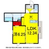 総武本線/物井駅 徒歩6分 2階 1年未満 1LDKの間取り