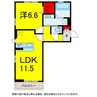 総武本線/佐倉駅 徒歩7分 2階 1年未満 1LDKの間取り