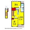 京成本線/京成佐倉駅 徒歩18分 2階 築4年 2LDKの間取り