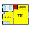 総武本線/四街道駅 徒歩7分 2階 築39年 1Kの間取り