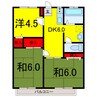 京成本線/京成臼井駅 徒歩15分 2階 築38年 3DKの間取り