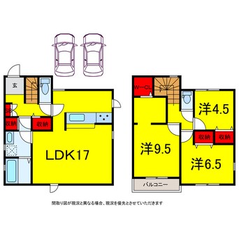 間取図 総武本線/四街道駅 徒歩17分 1階 築1年
