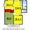 京成本線/京成臼井駅 徒歩5分 1階 築36年 3DKの間取り