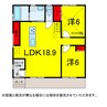 総武本線/都賀駅 徒歩36分 1階 1年未満 2LDKの間取り
