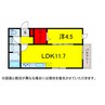 京成本線/京成佐倉駅 徒歩6分 2階 1年未満 1LDKの間取り