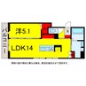 総武本線/都賀駅 徒歩8分 1階 1年未満 1LDKの間取り