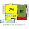 京成本線/京成臼井駅 徒歩10分 2階 築33年 2DKの間取り
