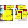 千葉都市モノレール２号線/桜木駅 徒歩1分 1-2階 築20年 4LDKの間取り