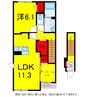 総武本線/四街道駅 徒歩17分 2階 建築中 1LDKの間取り