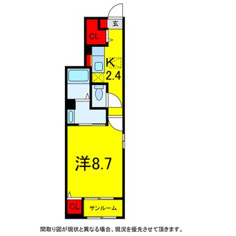 間取図 総武本線/都賀駅 徒歩9分 1階 1年未満