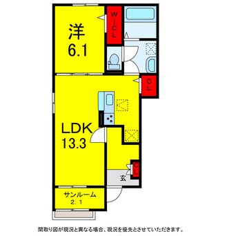 間取図 総武本線/佐倉駅 徒歩14分 1階 建築中