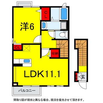 間取図 総武本線/佐倉駅 徒歩13分 2階 築8年