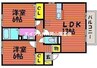 パストラーレ　Ｂ 2LDKの間取り