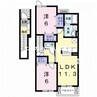 赤穂線（岡山県内）/大多羅駅 徒歩20分 2階 築20年 2LDKの間取り