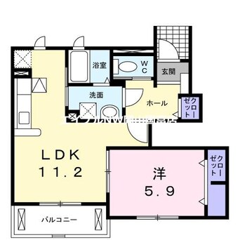 間取図 メゾン・ド・ソレイユＣ