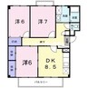 山陽本線（中国）/高島駅 徒歩4分 3階 築29年 3DKの間取り