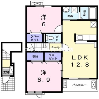 間取図 エミネンス長船　Ⅱ