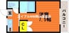 パークプレイス平井　Ⅱ号棟 1Kの間取り