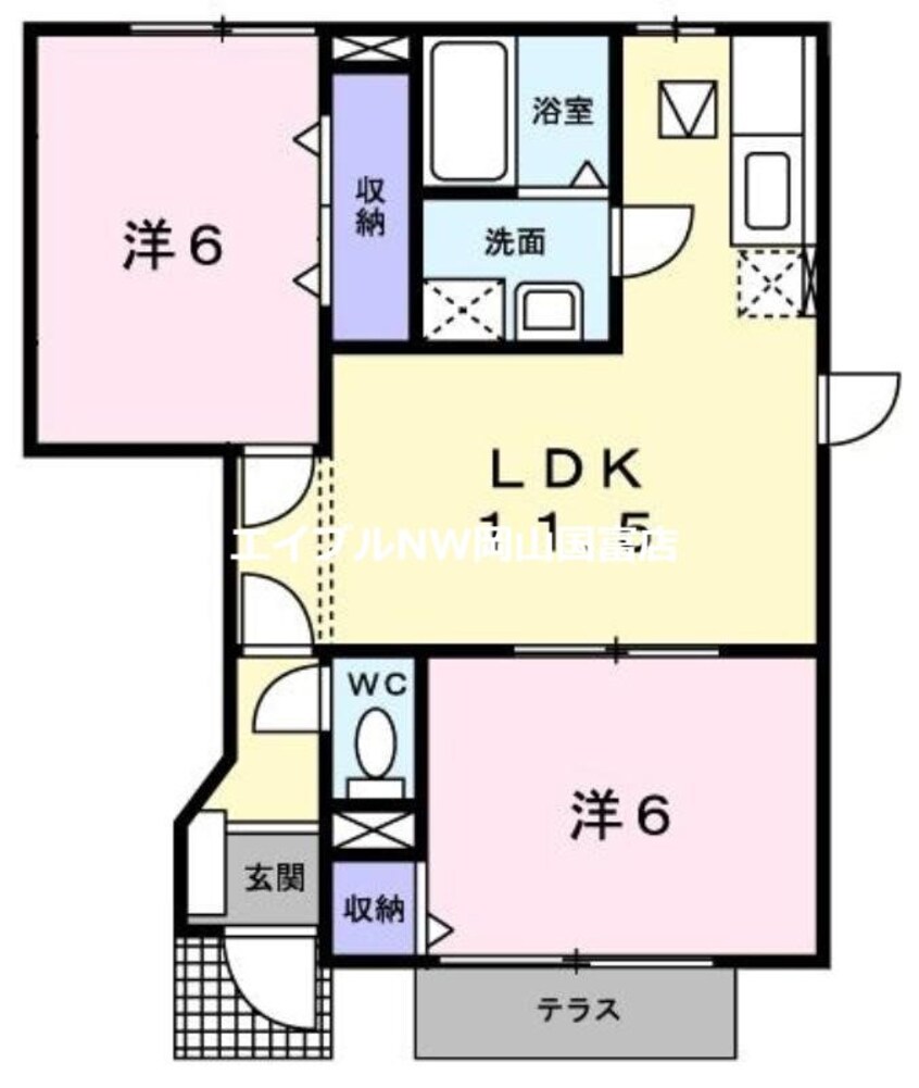 間取図 クレストール昴Ａ