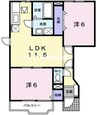 岡山市電東山本線<岡山電気軌道>/東山・おかでんミュージアム駅 徒歩19分 1階 築24年 2LDKの間取り