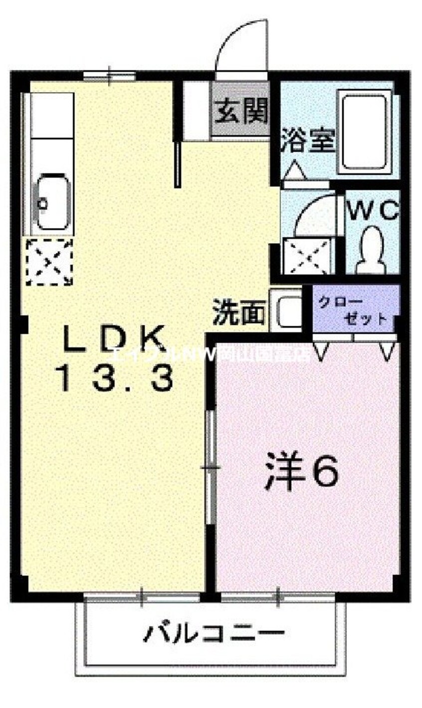 間取図 リバーサイド藤和Ｂ