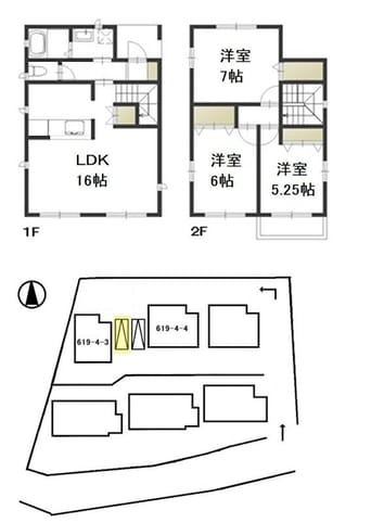 間取図 山陽本線（中国）/西川原駅 徒歩19分 1-2階 築17年