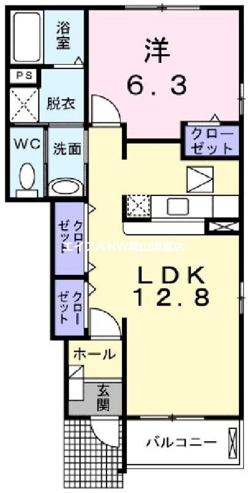 間取図 パルクファサードＢ