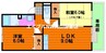 第３関ニューバリヤ 2DKの間取り