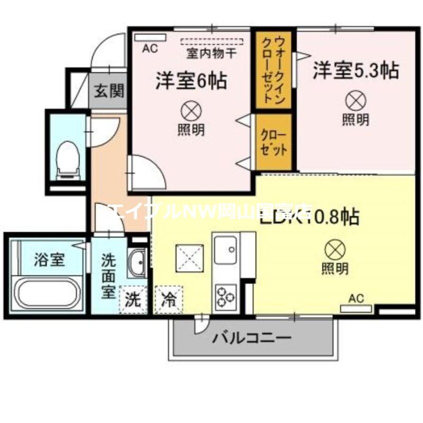 間取図 アメージング高屋