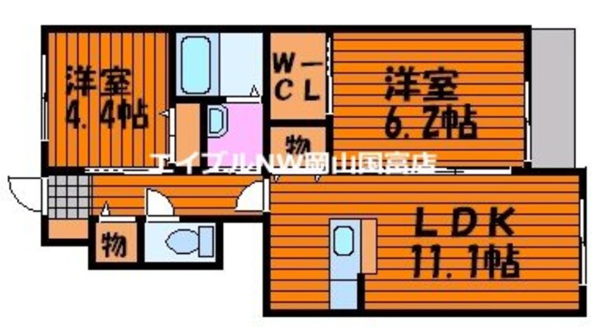 間取図 グランカーサ平井　弐番館