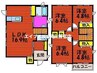 赤穂線（岡山県内）/西大寺駅 徒歩27分 1階 築18年 4LDKの間取り