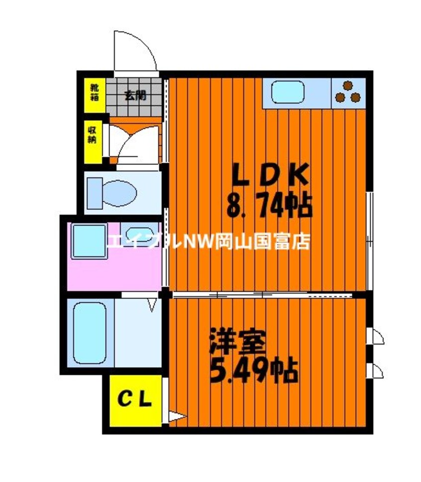間取図 岡山市電東山本線<岡山電気軌道>/東山・おかでんミュージアム駅 徒歩12分 2階 1年未満