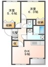赤穂線（岡山県内）/大多羅駅 徒歩45分 1階 築24年 2DKの間取り